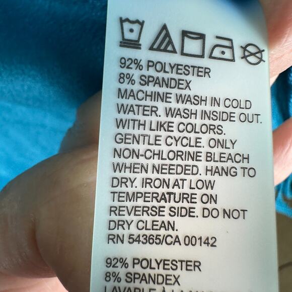 Allison Daley Teal Blue FRINGE Studded Open Front Jacket Faux Suede size 18 - Picture 6 of 6